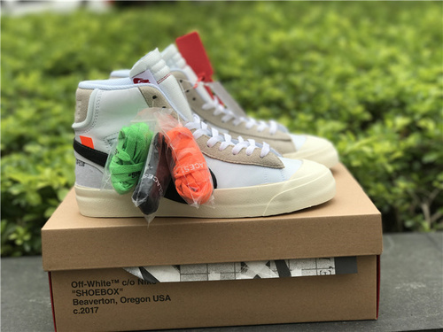 OFF-WHITE X Nike Blazers_ company level_ original standard. 36--47.5-e01add6b